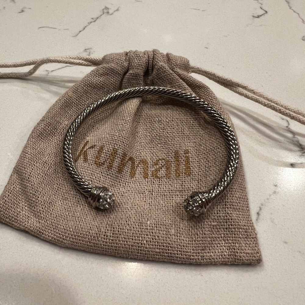 KUMALI DIAMOND CABLE CUFF BRACELET